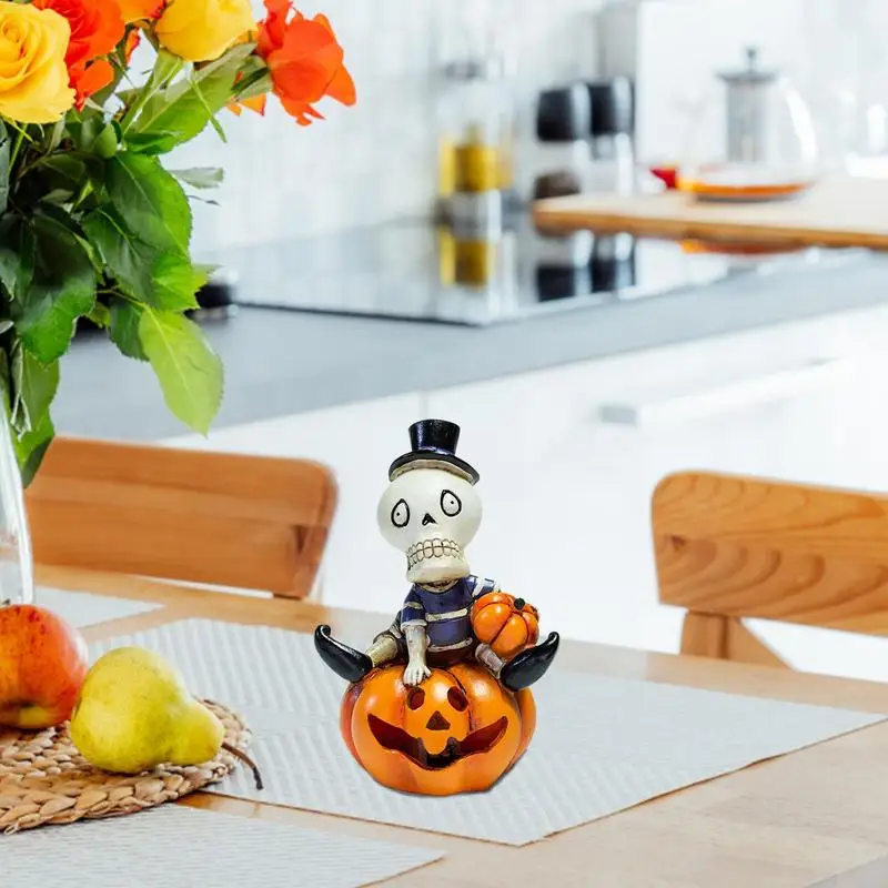 Lámpara LED con diseño de calavera y calabaza, farol de noche para Halloween - imagen 4