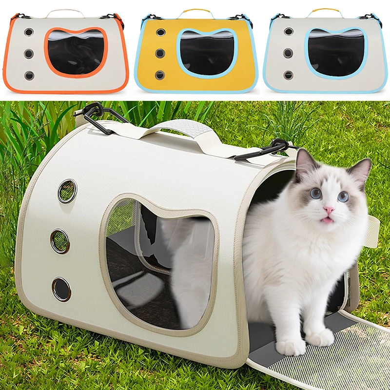 Bolsa transportadora portátil para gatos y perros, Ideal para viajes y actividades al aire libre, bolsas plegables para gatos, portabebés para perros pequeños