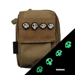 Parche PVC calavera con ojo amarillo para gatos y perros - fluorescente