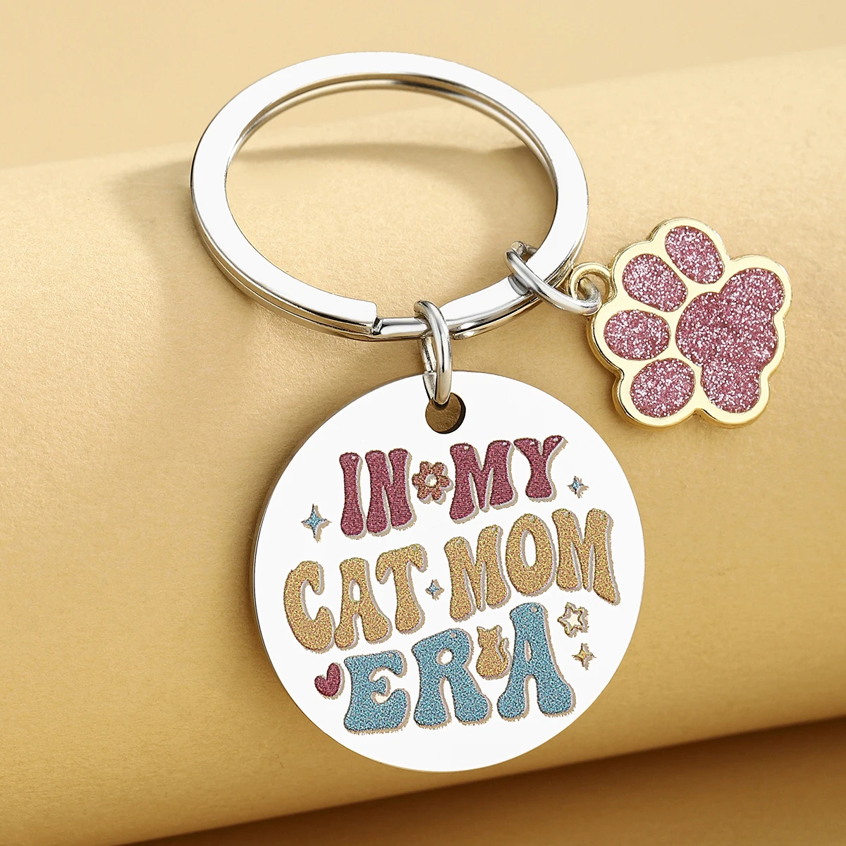 Llavero mamá de gato - Regalo perfecto para dueños de gatos felices - imagen 3