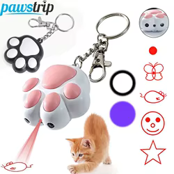Juguete láser interactivo recargable USB para gatos y gatitos