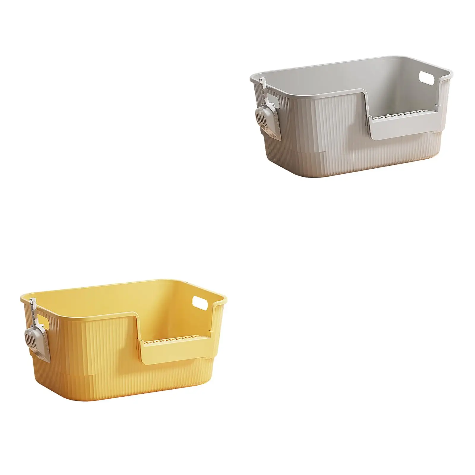 Cat Litter Box Kitty Litter Box Pet Cat Toilet Sand Cat Toilet for All Kinds of Cat Litter