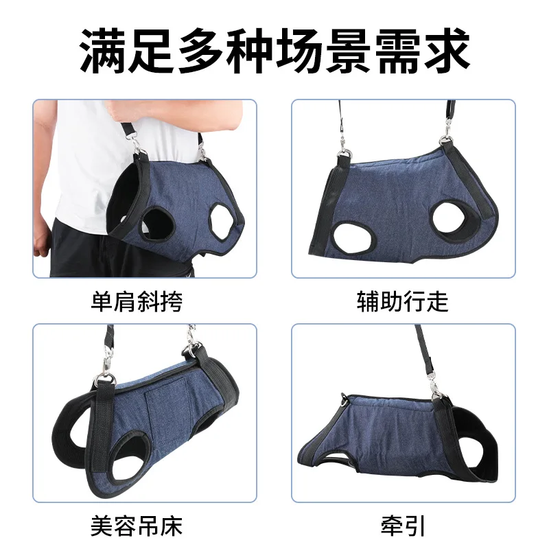 Mochila transportín para pasear gatos y perros mini con correa integrada - imagen 3