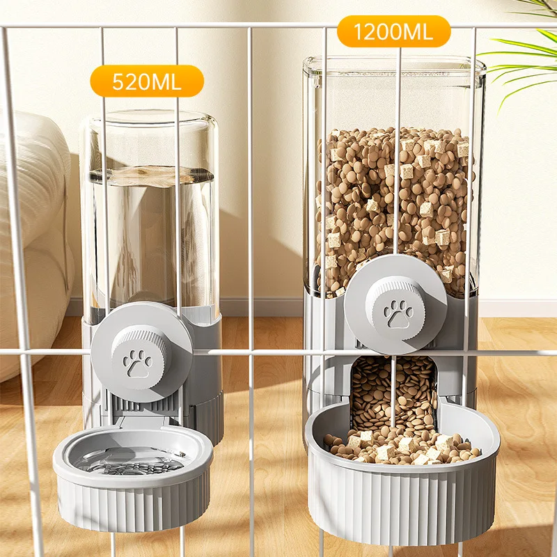 Alimentador automático para gatos, jaula colgante, dispensador de agua para mascotas para gatos, perros pequeños, contenedor de comida colgante 2 en 1, suministros para mascotas - imagen 3