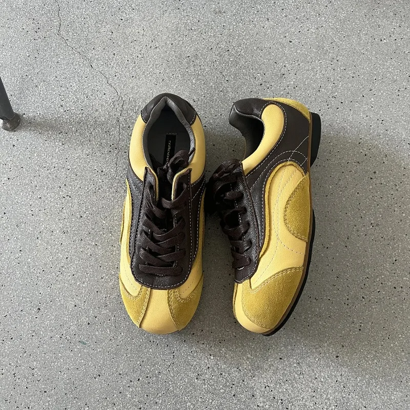 Zapatos de tenis con cordones para caminar, zapatillas de deporte con cordones cruzados, zapatos planos informales cómodos, zapatos deportivos de alta calidad para mujer, zapatillas deportivas para mujer - imagen 3