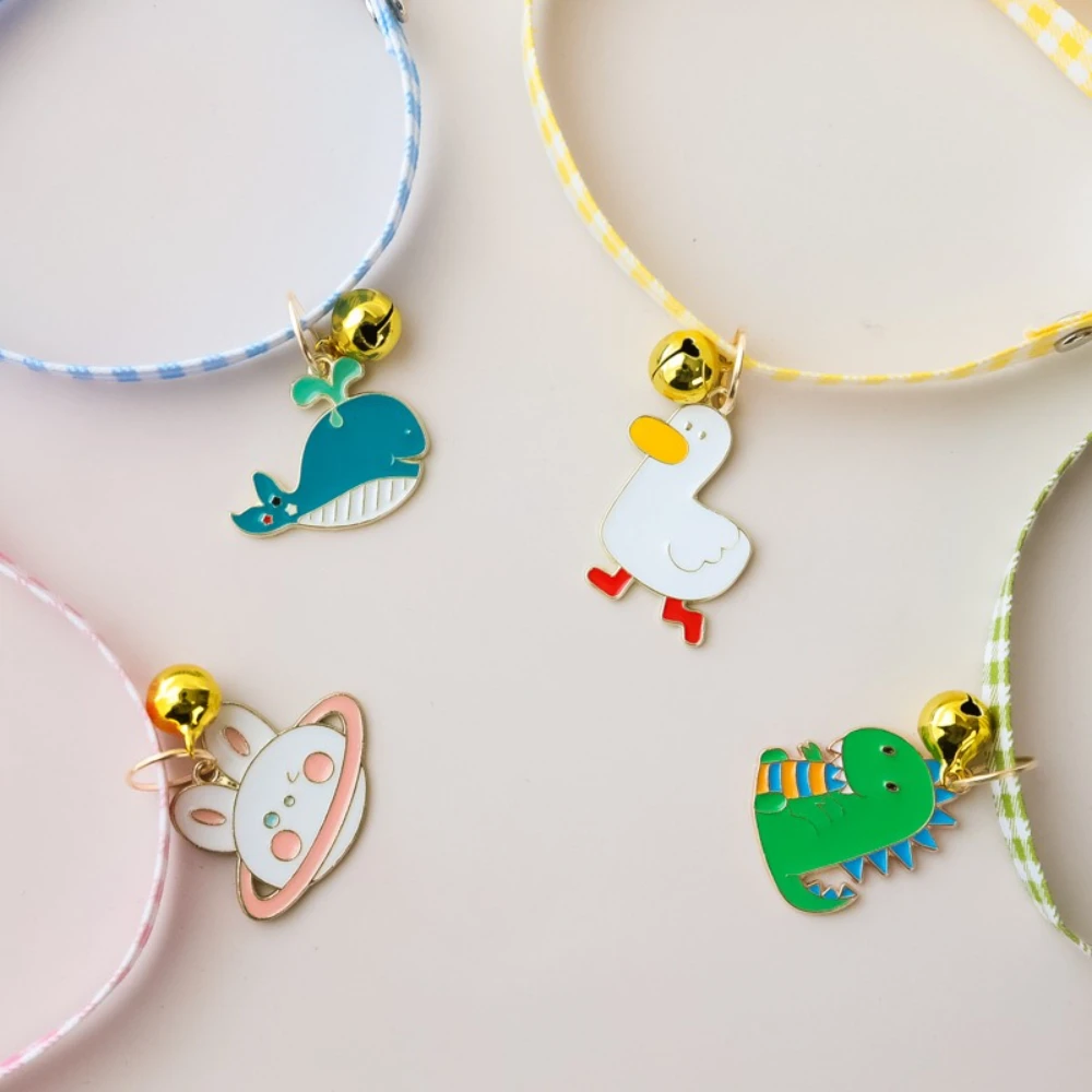 Collar dinosaurio ballena para perros y gatos – campana hebilla segura - imagen 3