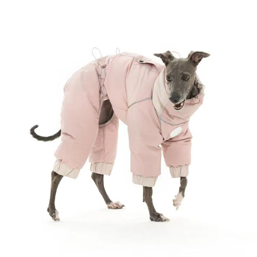 Abrigo de plumón rosa para perros pequeños – a prueba de viento