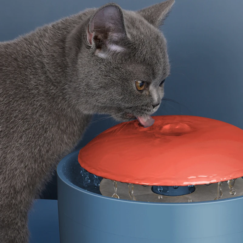 Dispensador automático de gran capacidad para gatos y perros, bebedero de agua para mascotas, bomba silenciosa para beber, fuente para gatos, 2L - imagen 3