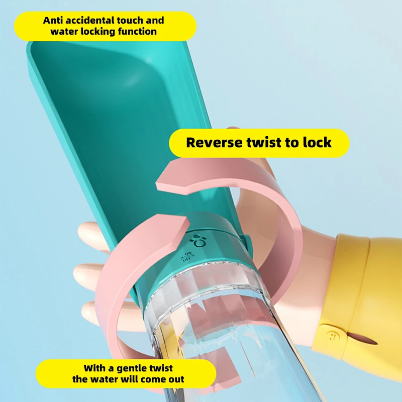 HOOPET-taza de agua al aire libre para perro, botella de agua para perro, bebedero portátil para caminar, bebedero para perros, suministros plegables para mascotas - imagen 3