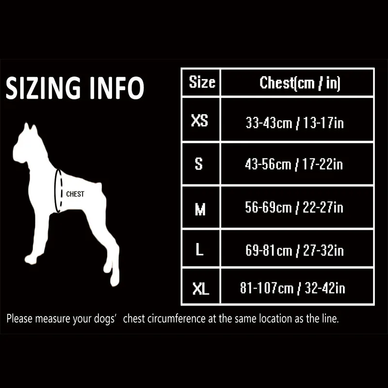 Winhyepet-Chaleco de entrenamiento para perros, chaleco reflectante, ligero, acolchado de nailon, arnés de servicio para perros, ropa protectora para perros pequeños y grandes