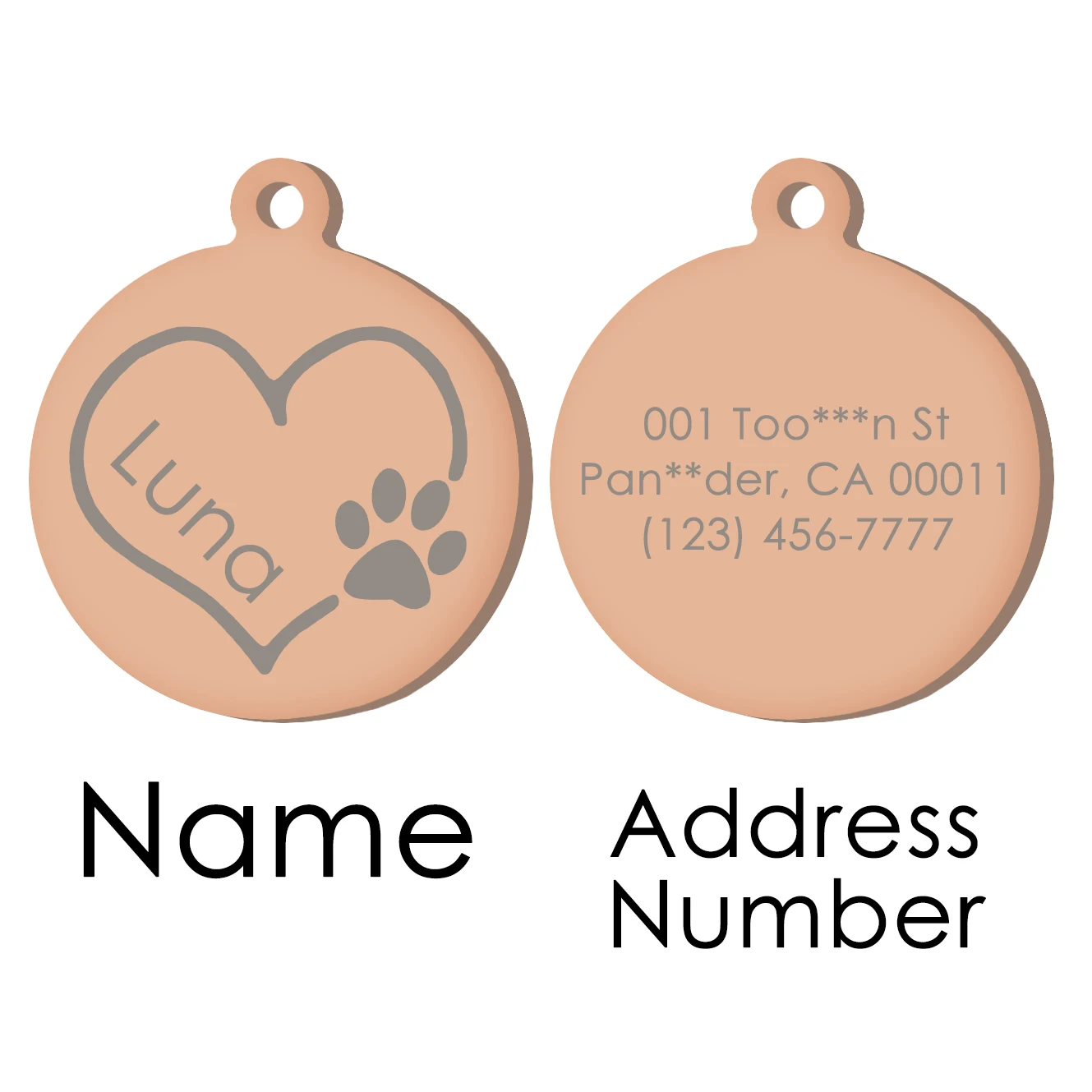 Etiqueta de identificación para perro, grabado gratis con nombre, Collar para perro Tel, arnés, colgante, accesorios de ropa para gato, correa personalizada para cachorros y gatitos, suministros para mascotas - imagen 3