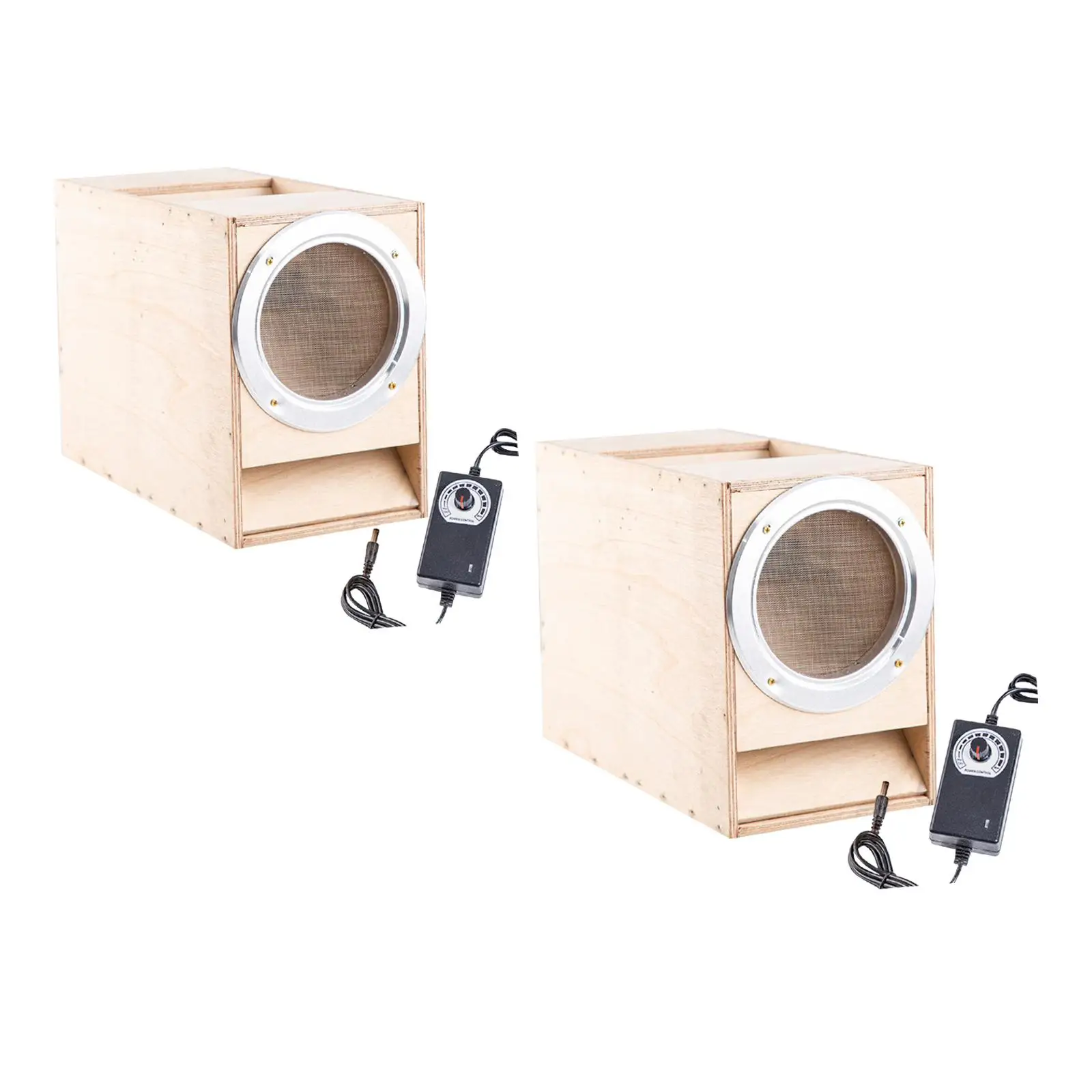 Bird Food Blowing Machine Grain Cleaning Thrower Lightweight Wind Sheller DIY Wooden Assembly Box for Park Household Backyard