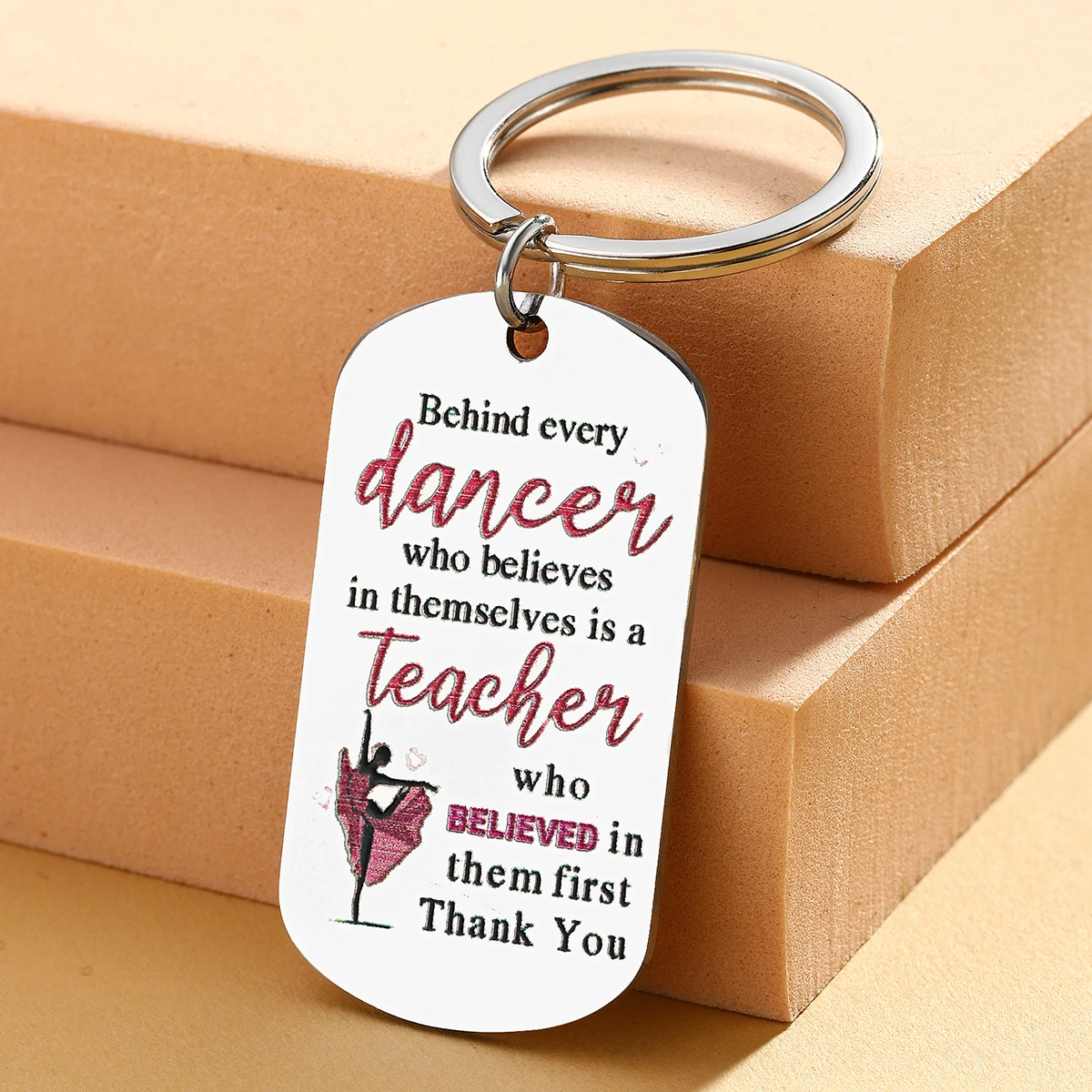 Regalos para profesores de baile Llavero único para profesores Regalos para mujeres Regalos de agradecimiento para profesores de baile para mujeres Regalos de Navidad