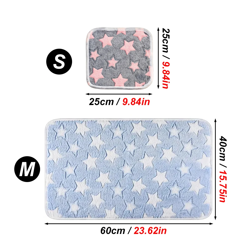 1 unidad de estera para dormir de franela cálida para mascotas, estera de cama para cachorros y gatitos, cojín de colchón bonito para animales pequeños, conejo, manta para hámster, suministros para mascotas - imagen 2