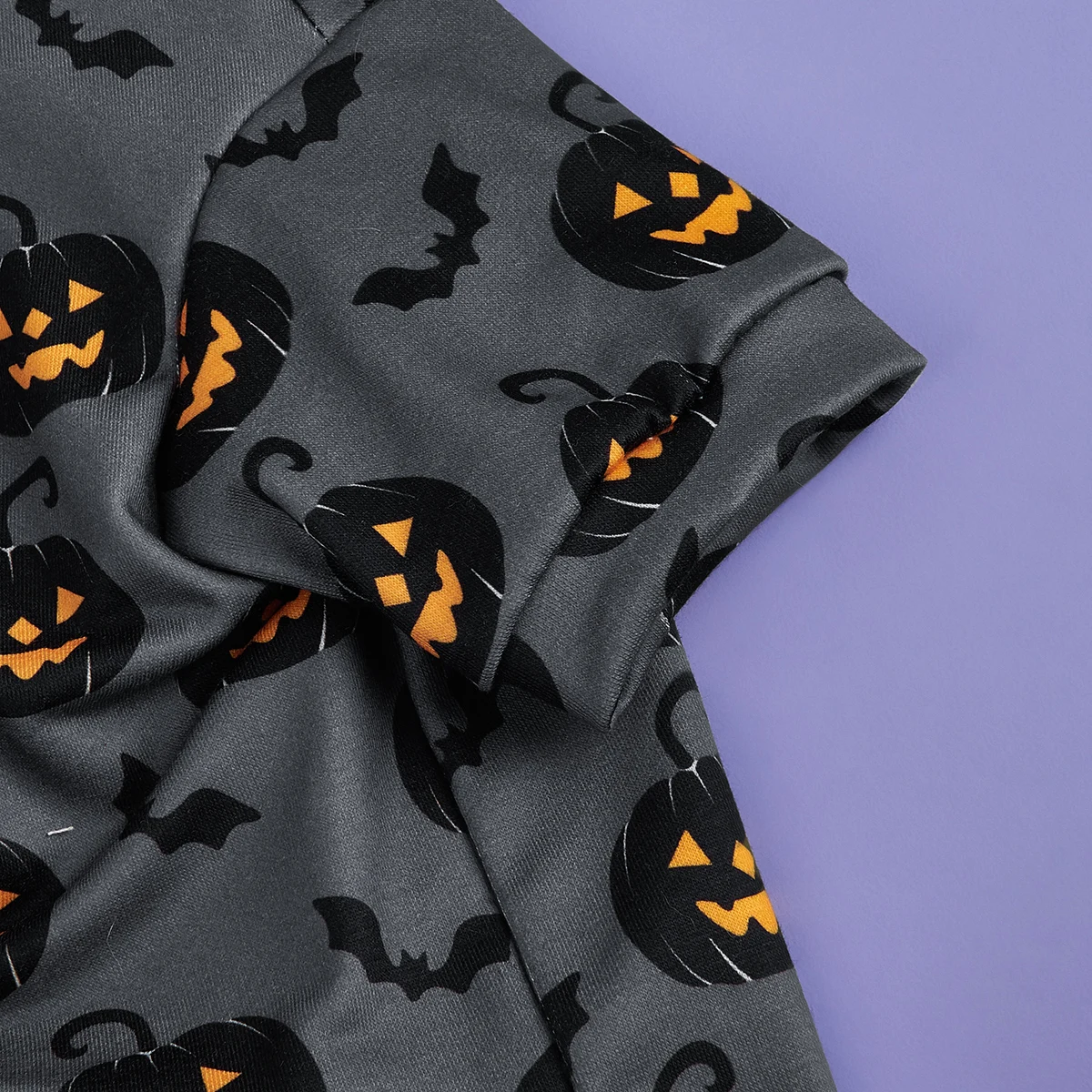 Sudadera con capucha para perros, camisas de Halloween, ropa para perros con patrón de calabaza y murciélago, sudaderas para perros, ropa para mascotas, cuello alto P - imagen 5