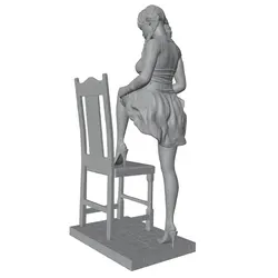 Figura de resina decorativa sin pintar para gatos y perros