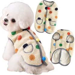 Ropa de lana para perros, abrigo grande y pequeño de invierno, chaqueta para perros pequeños y grandes, chaleco para cachorros de perro salchicha Shih Tzu, trajes 4XL