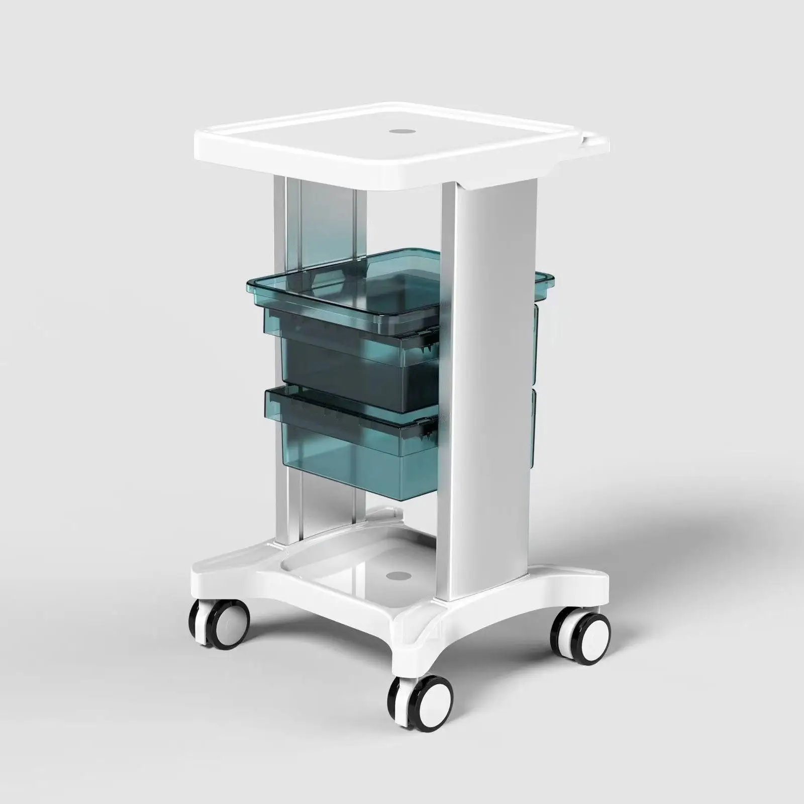 Carro de almacenamiento de instrumentos de belleza rodante con cajones extraíbles para maquillaje, cabello - imagen 3