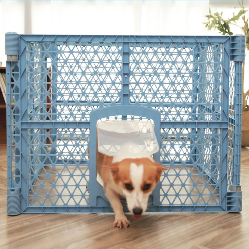 Corral plegable para perros y gatos con puerta de cierre - imagen 2
