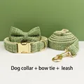 Bow Collar Leash Set
