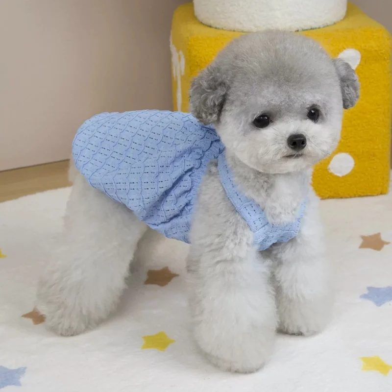 Vestido de princesa para perro y gato – Falda burbuja con lazo - imagen 2