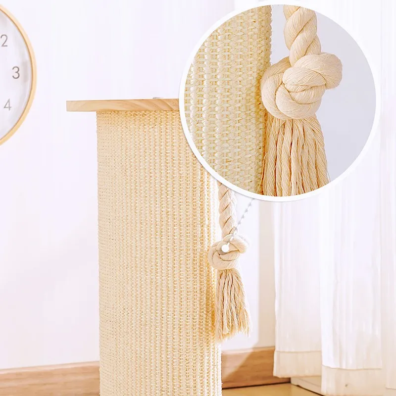Marco de escalada para gatos, tablero rascador para gatos, rascadores para gatos, poste rascador de madera maciza, columna para gatos, Protector de sofá para saltar, juguetes para mascotas