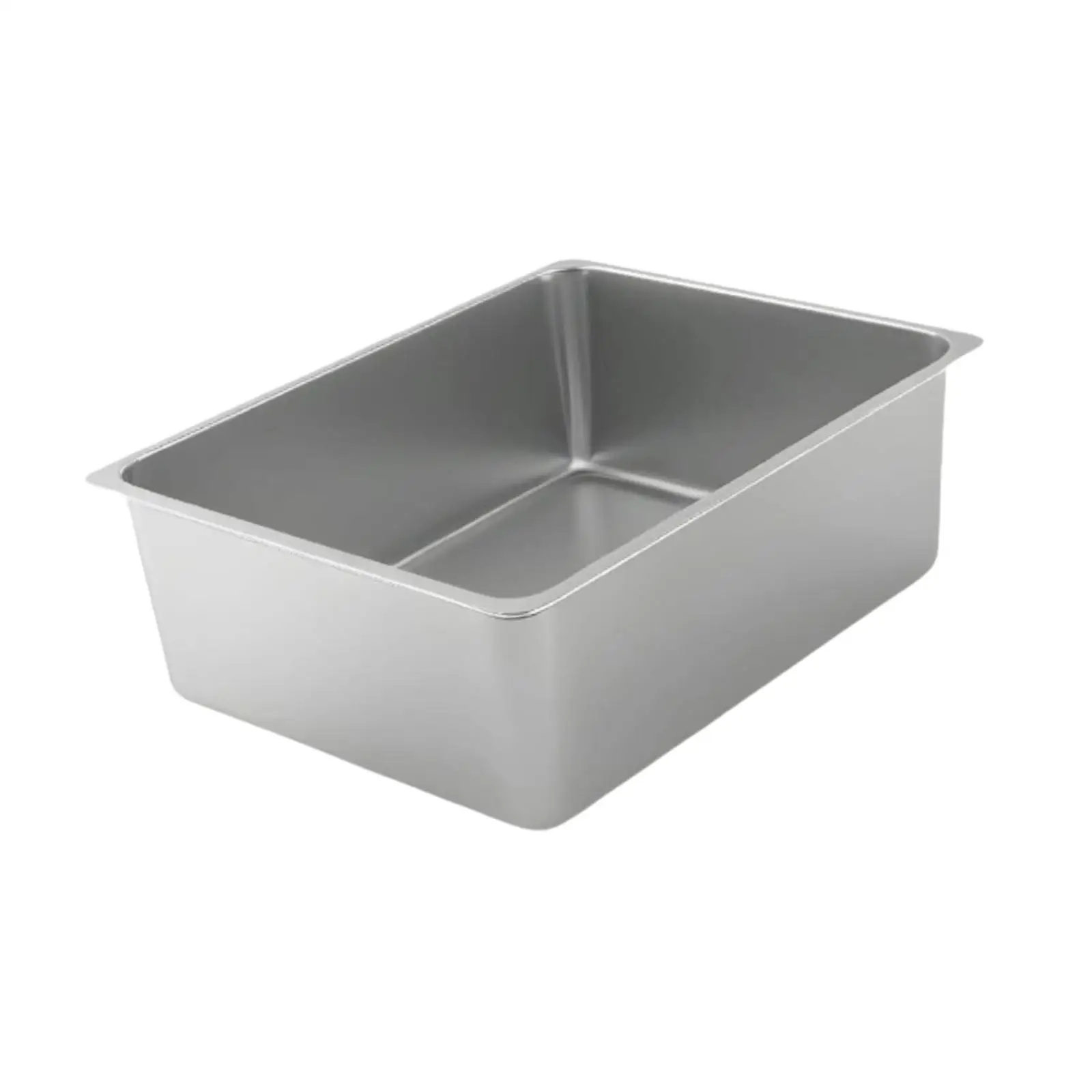 Caja de arena para gatos, sartén para comida de Catering, inodoro para gatos, orinal abierto de cara alta para gatitos