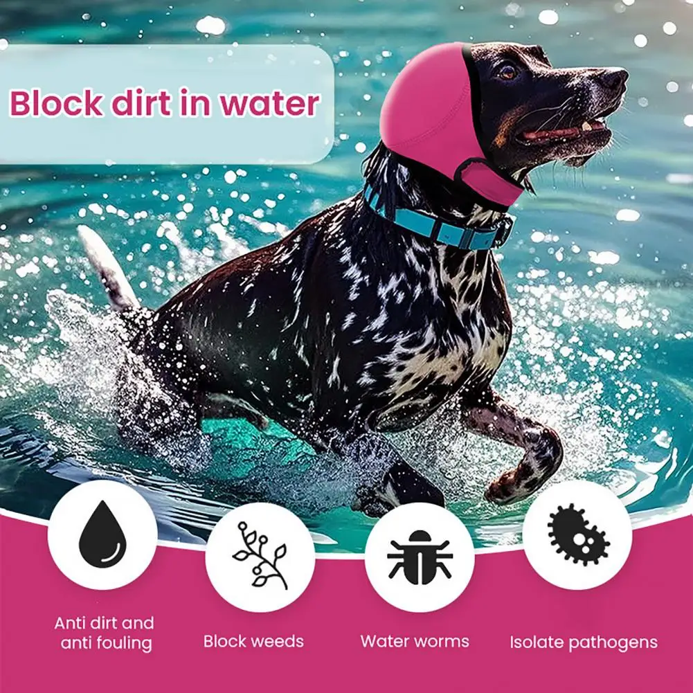 Cubierta impermeable para orejas de perro, gorro de ducha para baño de perro, natación, aseo, protección para los oídos de perro, cubierta calmante para orejeras con cancelación de mascotas - imagen 2