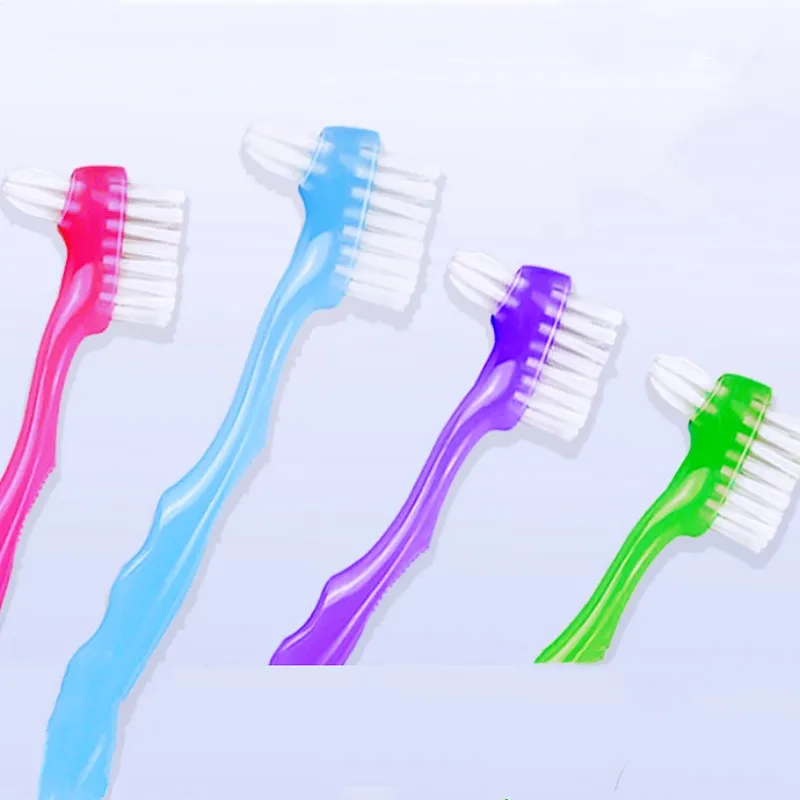 Cepillo de dientes para perros, cepillos de dientes de doble cara para perros, cuidado bucal, limpieza de dientes de perro, cepillo de pelo suave para mascotas, cepillo de dientes con mango cómodo - imagen 2