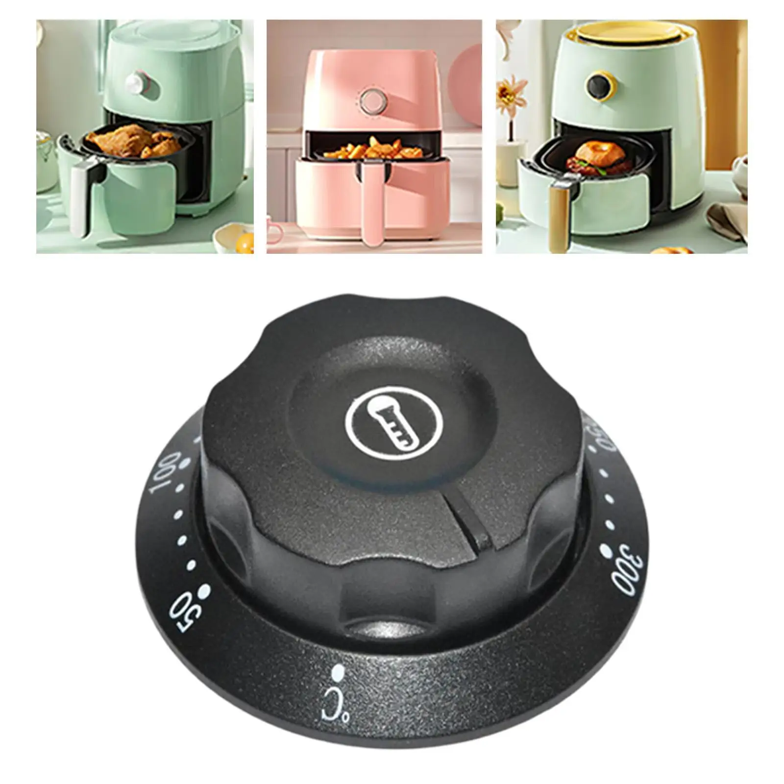 Thermostat Control Knob Electric Oven Temperature Control Knob Professional Heating Switch Fryer Adjustable Temperature Dial