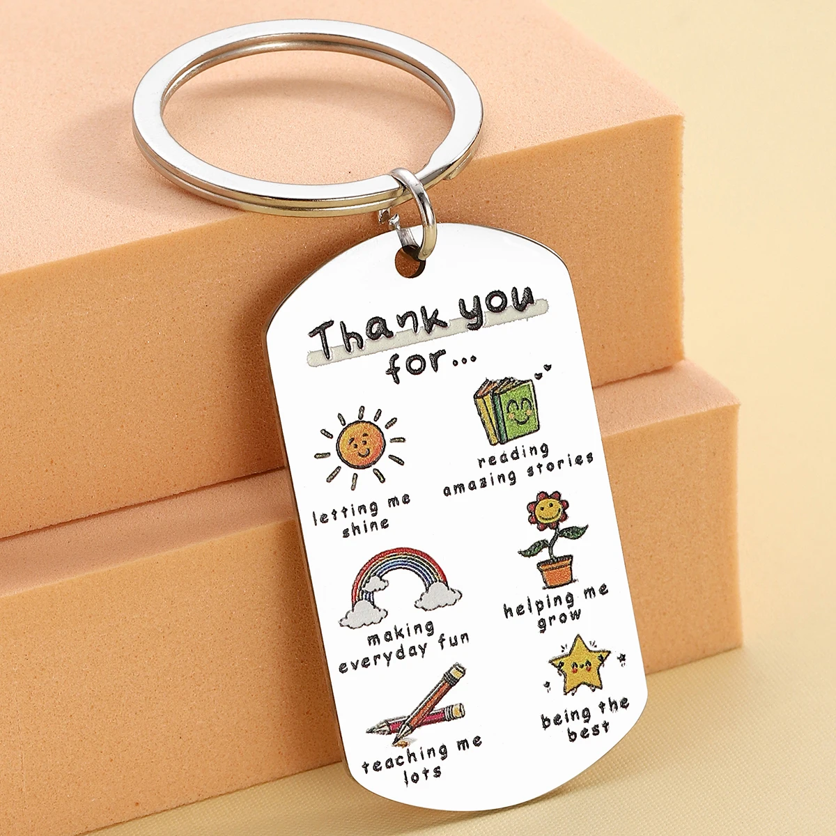 Llavero bonito de agradecimiento para mujer, regalo de Navidad, Día de Acción de Gracias, Día de San Valentín, 1 unidad