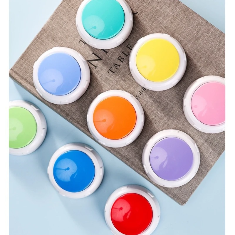 Botón de comunicación para mascotas, Mini caja de sonido para perros y gatos, caja para apretar, juguete para entrenamiento, grabación, grabadora de sonido, voz - imagen 2