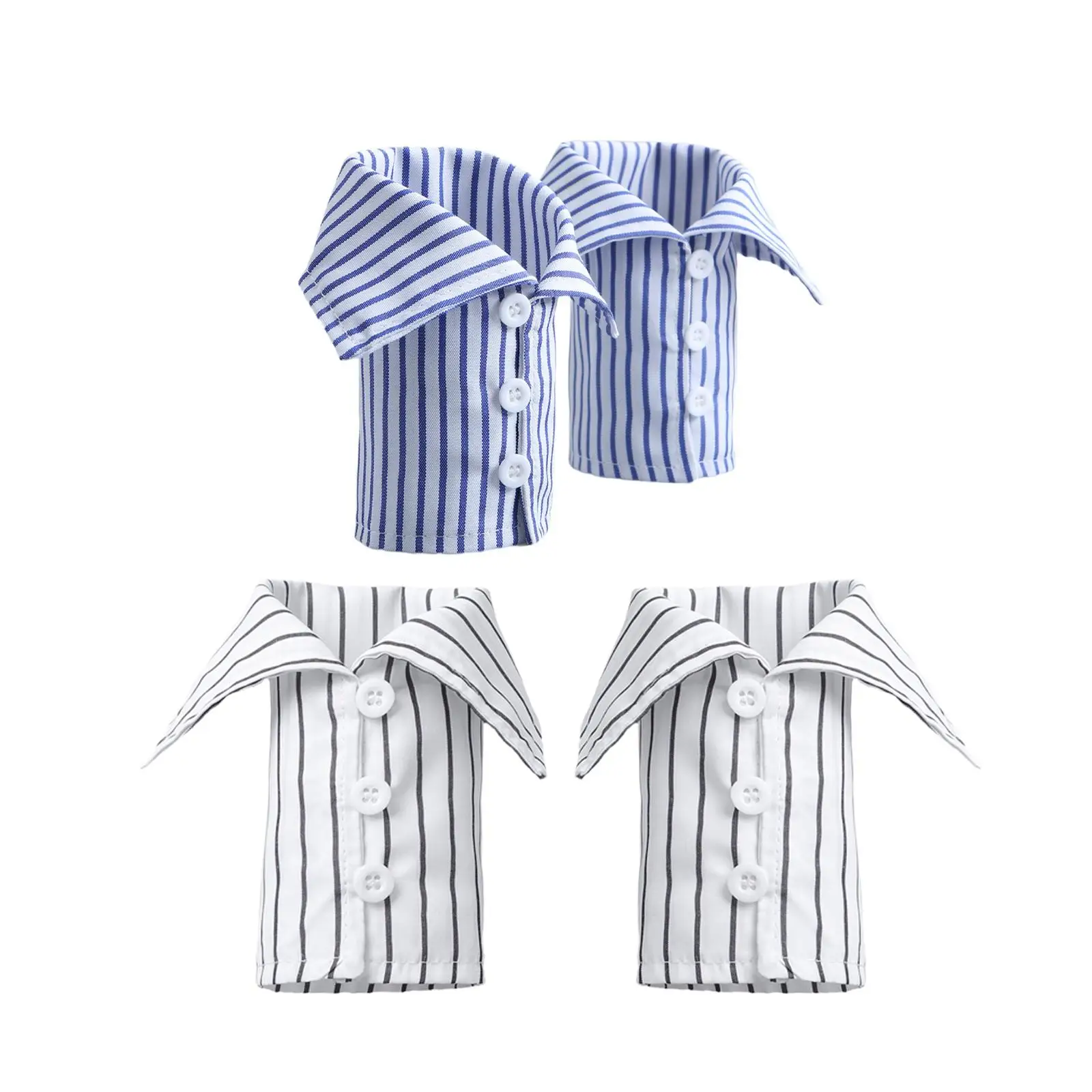 2 mangas falsas para puños de muñeca, traje de moda DIY, suministros de disfraz desmontables, adorno de ropa para traje, accesorios de abrigo - imagen 2