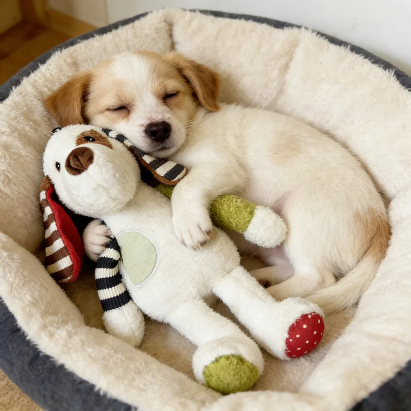 Peluche con cuerda para limpiar dientes de perro mini - imagen 3