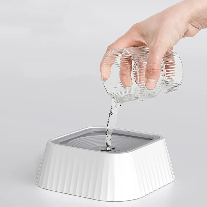 Nueva tazón de filtro para mascotas sin boca húmeda, cuenco flotante para mascotas, previene la rebobinación, dispositivo de agua potable para cachorros y gatos, superventas - imagen 5
