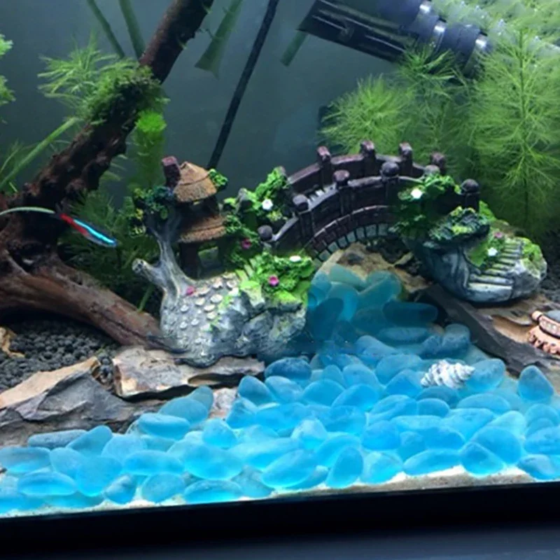 Adornos de resina de puente Artificial para acuario S/M/L, decoración de pecera de estilo chino, accesorios de paisajismo para fondo - imagen 2