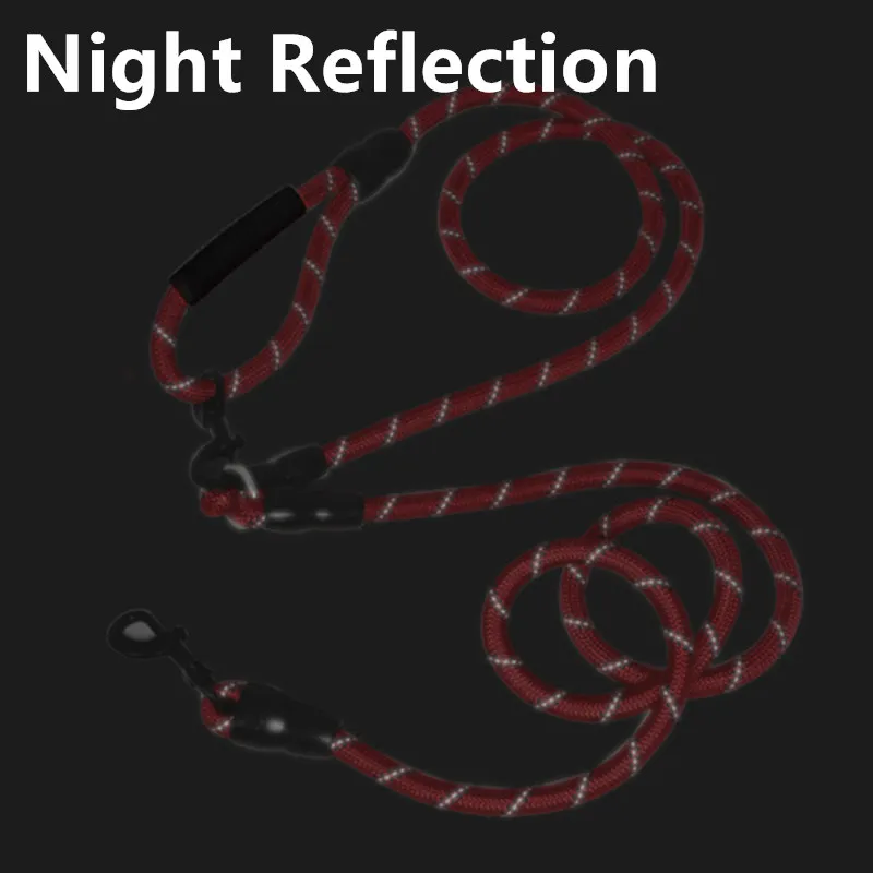 Correa para perro, correa para perros manos libres, correas impermeables de 3M de largo para caminar, correas reflectantes para perros de doble cabeza, cadena para mascotas de 3M - imagen 5