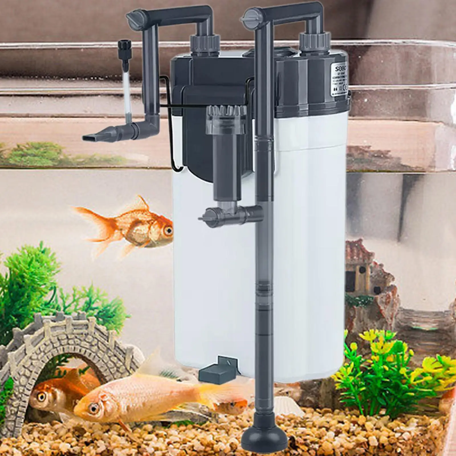 Fish Tank Filter Submersible Aquarium Filter Tank Powerful Pump for Aquatic Pets