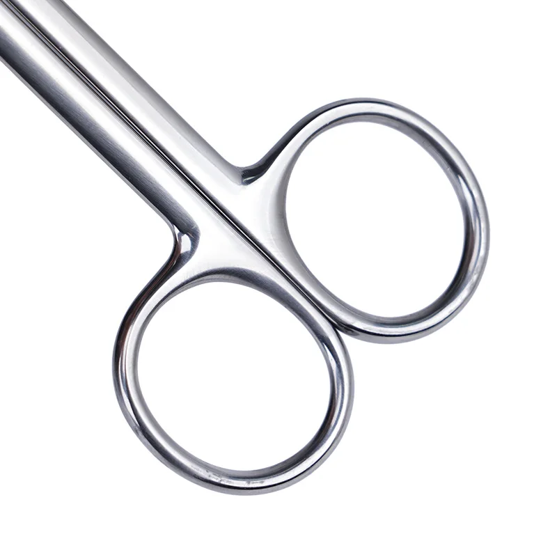 Tijeras quirúrgicas médicas de acero inoxidable para veterinario de animales, tijeras de corte de pelo con punta curva recta, 10cm/12,5 cm/14cm/16cm/18cm - imagen 5