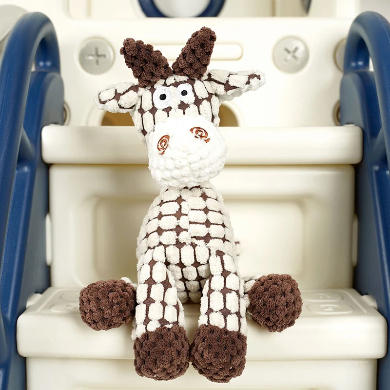 Juguete interactivo con sonido de felpa para gatos, cuerda de algodón para perros con forma de rejilla de piña para mascotas, resistente a la dentición y a mordeduras, superventas - imagen 5