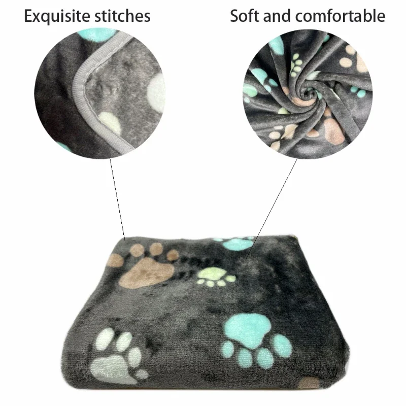 Manta térmica de franela gruesa para gatos y perros - imagen 4