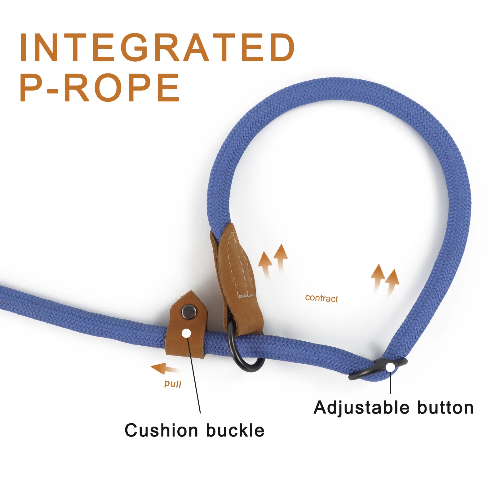 Correa para perro de 210CM/300CM, cadena ajustable multifuncional en forma de P, cables de cuerda de tracción para correr, caminar, correas manos libres - imagen 3