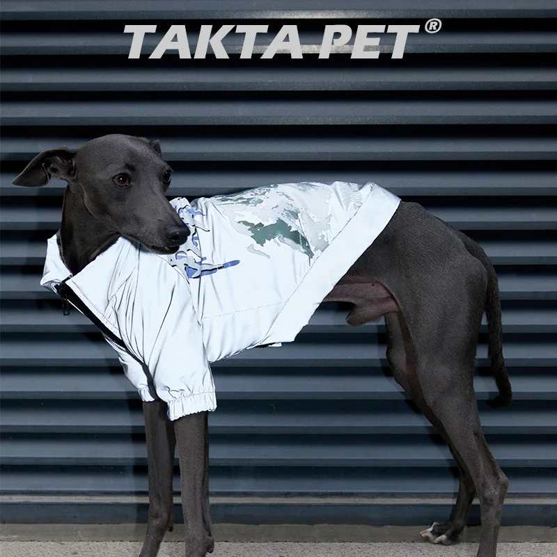 Chaqueta de moda para exteriores para Whippet, ropa de invierno para perros galgo italiano, abrigo reflectante para perros, ropa para perros galgo Doberman - imagen 3