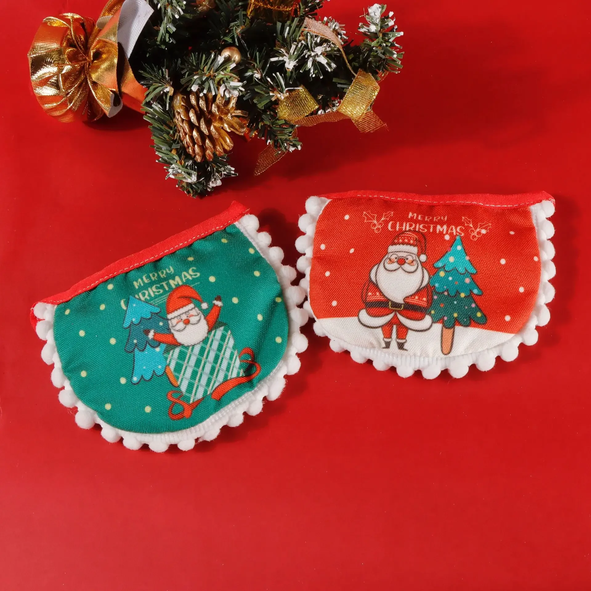 Vestido de Navidad para mascotas, bufanda de gato, suministros de Navidad, sombrero, decoraciones para perros, lindo conjunto de bufanda, pajarita para perros, suministros para mascotas - imagen 4