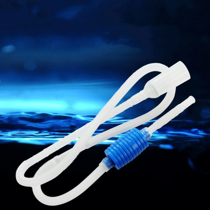 Sifón para acuario, sifón para pecera, bomba de aspiradora, cambiador de cambio de agua semiautomático, bomba de filtro de agua, accesorios de limpieza - imagen 4