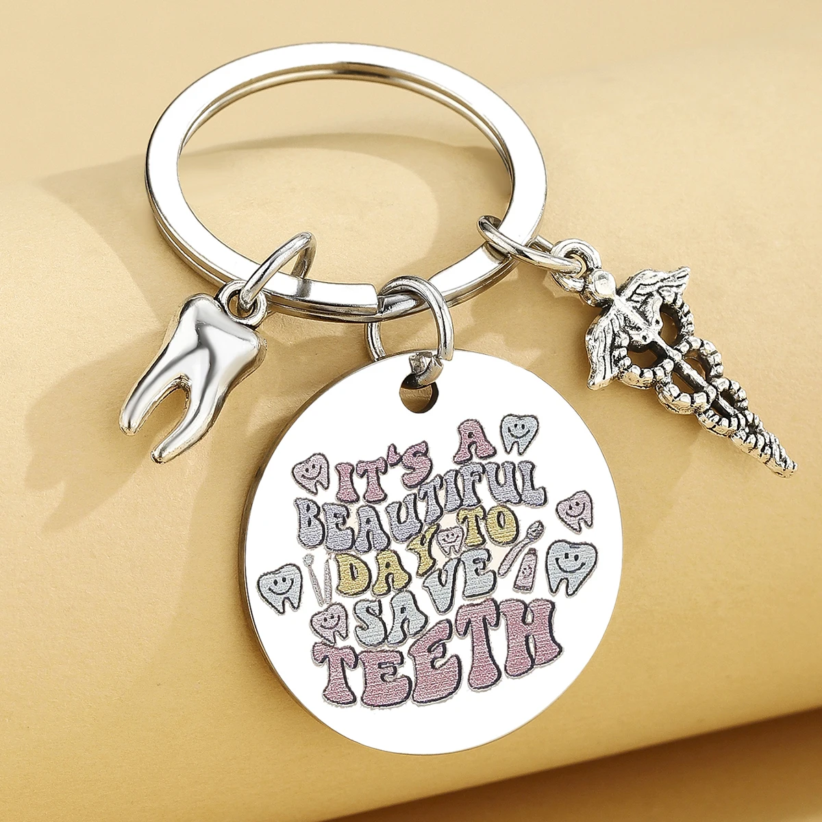 Accesorios de asistente Dental, regalos de higiene Dental, llavero de asistente de dentista, regalos de agradecimiento de dentista - imagen 2