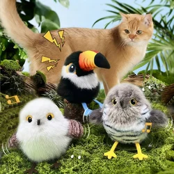 Juguete eléctrico para gatos con pájaro interactivo recargable