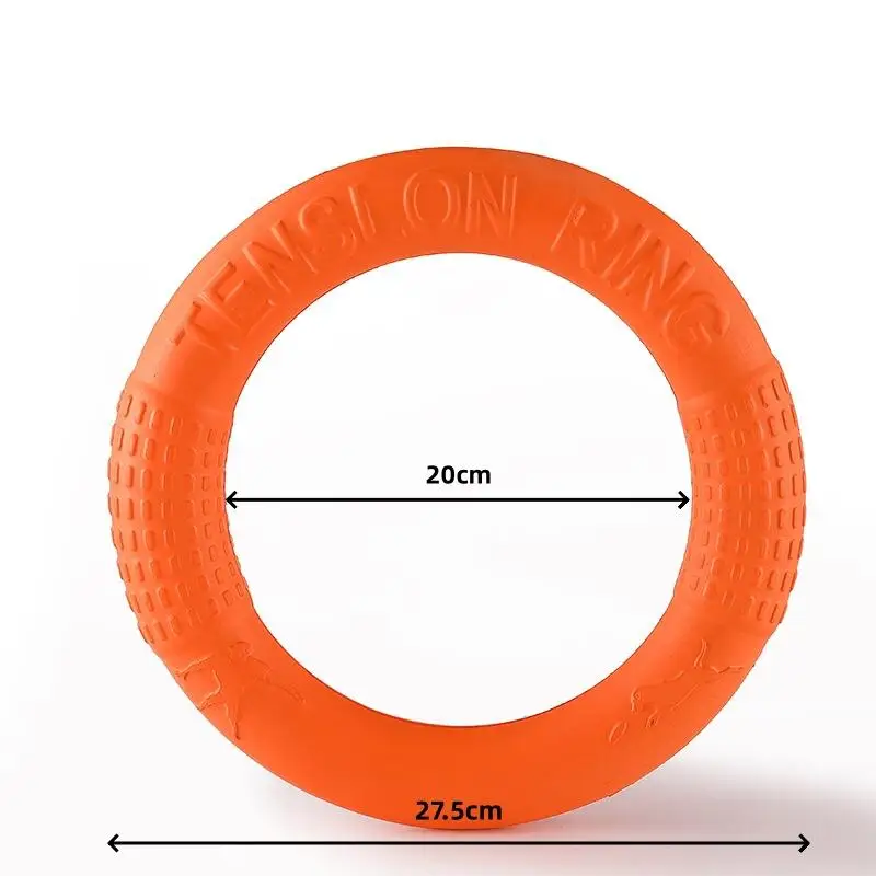 OUZEY-disco volador suave resistente a mordeduras para perros, juguetes interactivos para adiestramiento de perros y mascotas al aire libre, accesorios para la dentición de cachorros - imagen 5