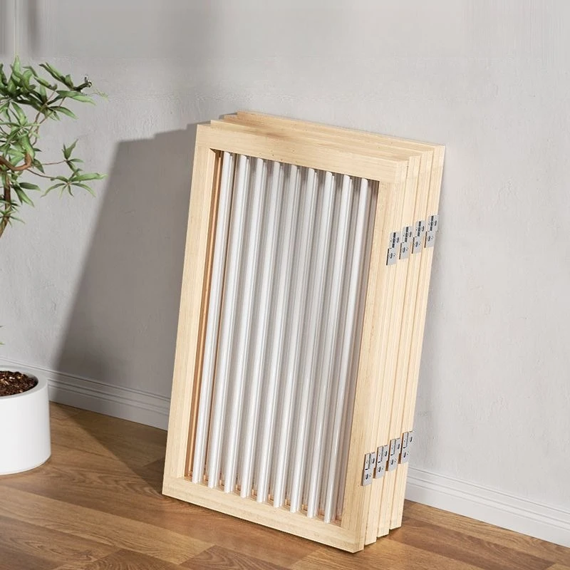 Valla de madera para perros, valla plegable para perros, perro, cachorro, gato, gatito, puerta de partición plegable, puerta de parque infantil, barrera de seguridad - imagen 3