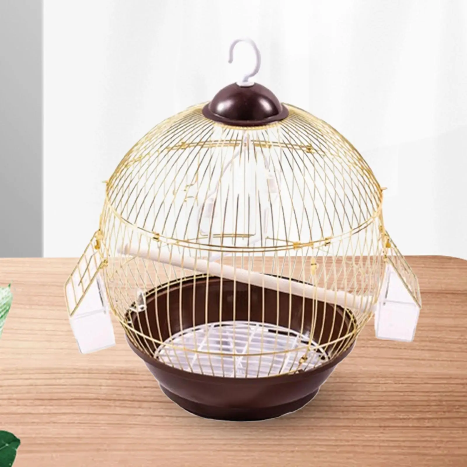 Birdcage Hanging Pet Supplies with Food Cup Pet House Bird Cage Stand Cage for Macaw African Grey Parakeets Conures Lovebirds